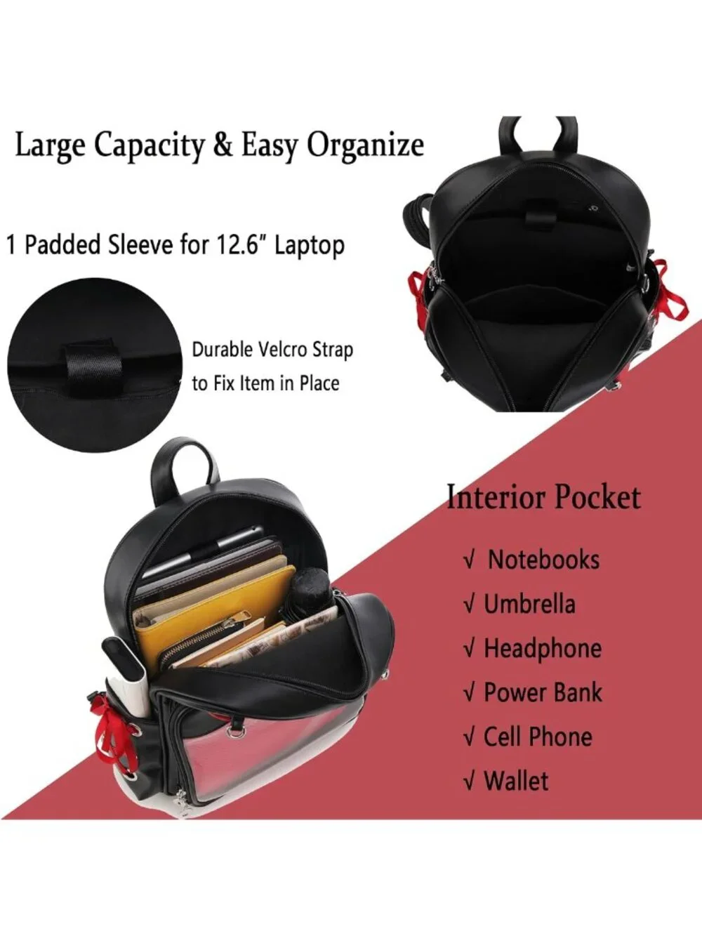 Gothic Multi-Purpose Backpack for Women | Cosplay & Halloween Enamel Pin Bag